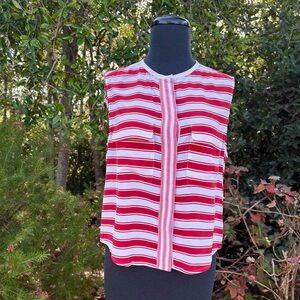Equipment Femme "Lynn" contrast striped blouse - size XS